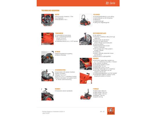 Kubota Zero-turnmaaier Kubota Z2-481